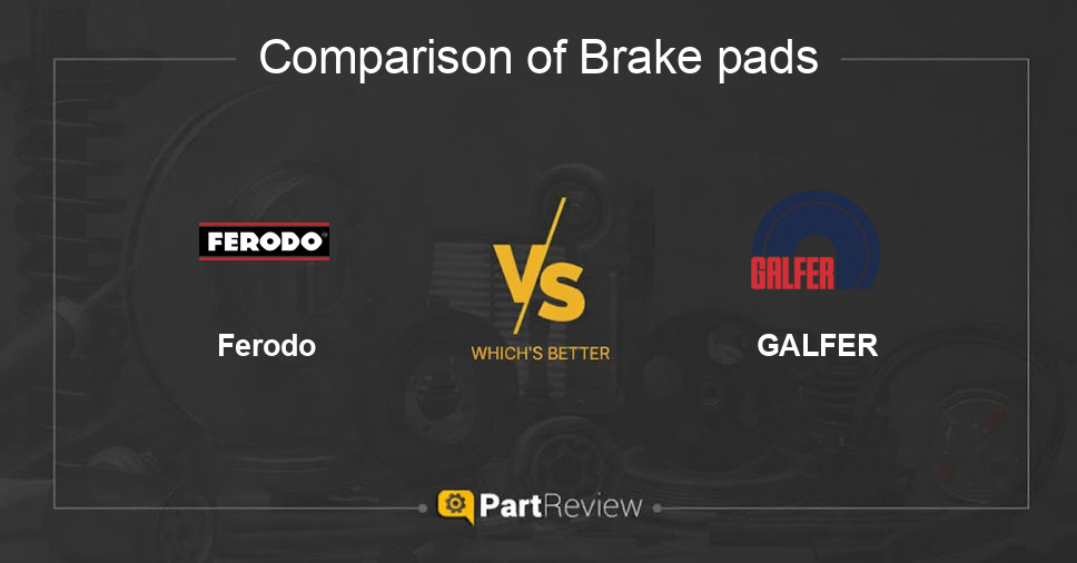 Comparison of brake pads Ferodo and GALFER