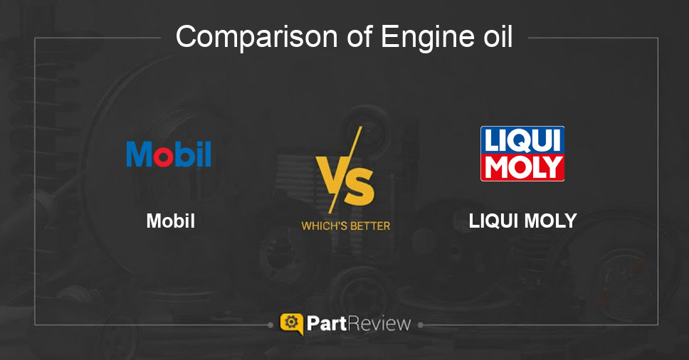 Comparison of engine oil Mobil and LIQUI MOLY