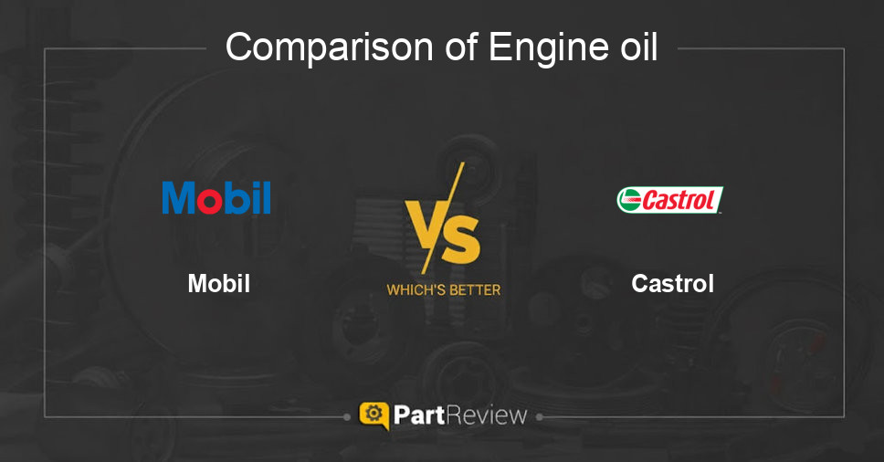 Comparison of engine oil Mobil and Castrol