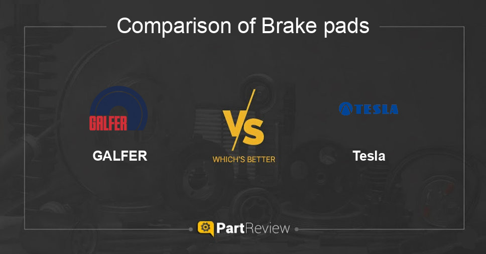 Comparison of brake pads GALFER and Tesla