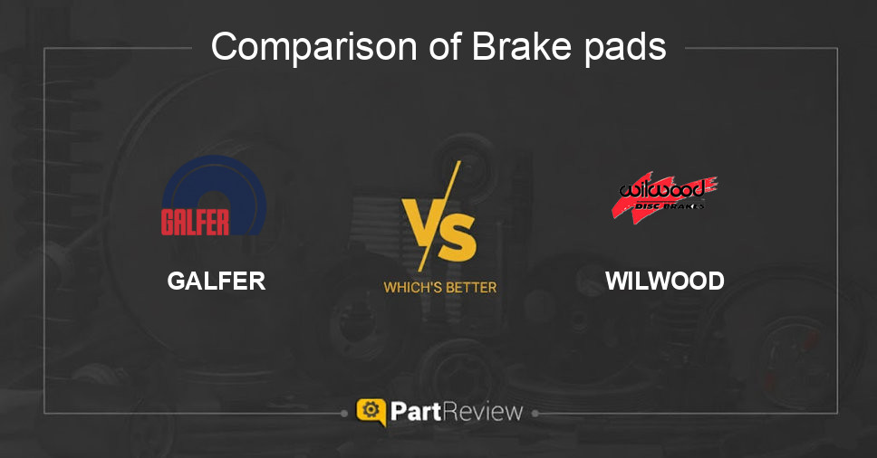 Comparison of brake pads GALFER and WILWOOD