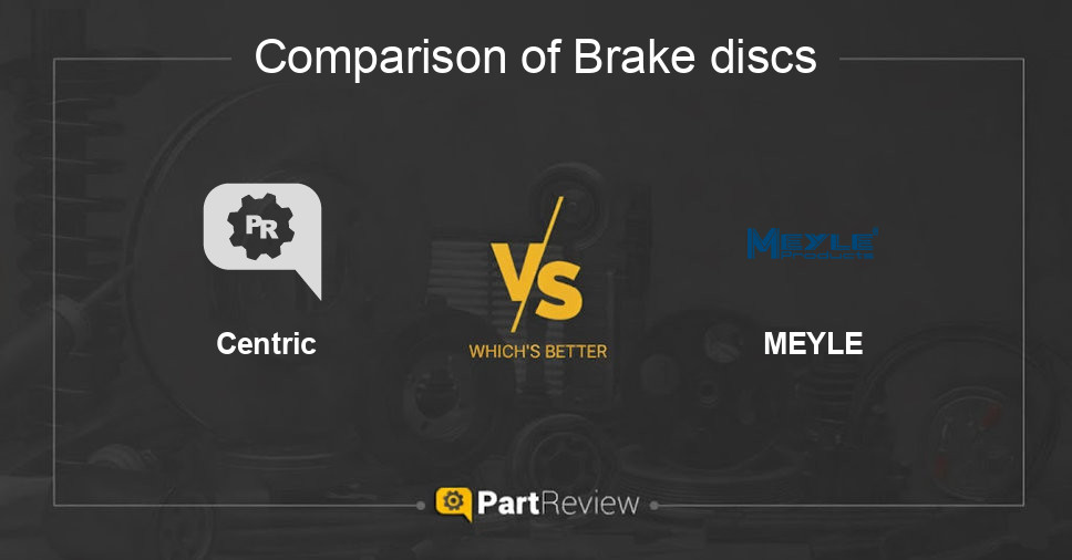 Comparison of brake discs Centric and MEYLE
