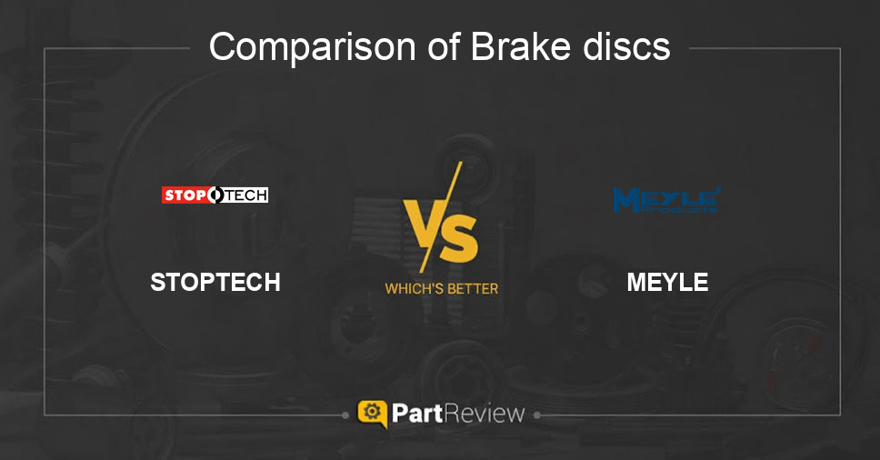 Comparison of brake discs STOPTECH and MEYLE