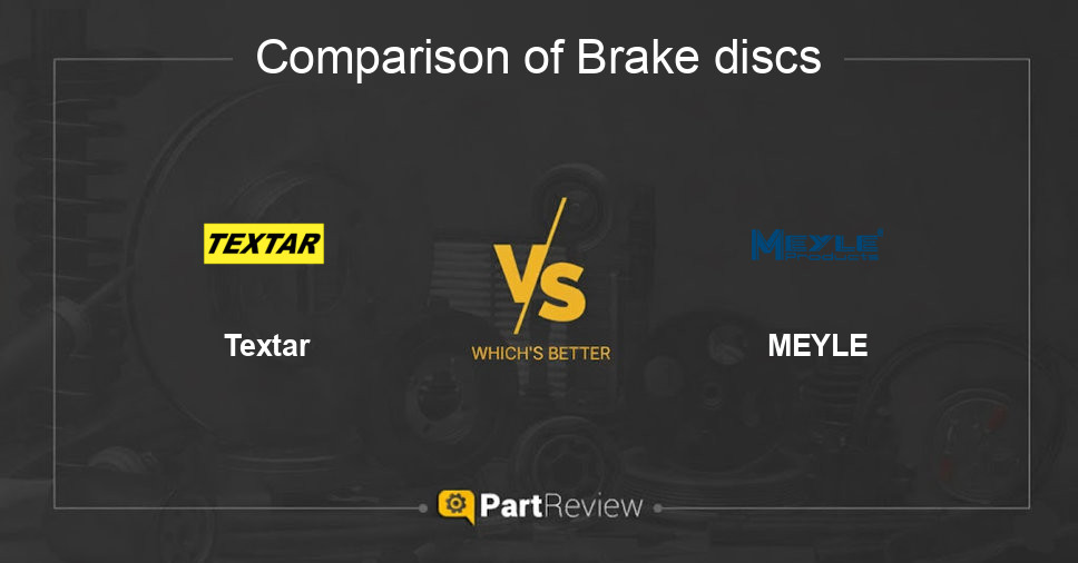 Comparison of brake discs Textar and MEYLE