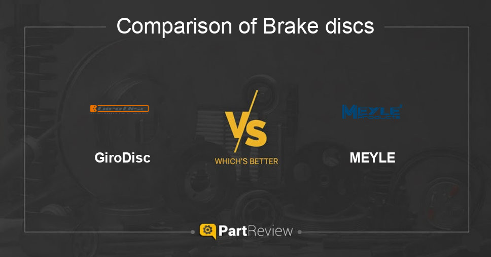 Comparison of brake discs GiroDisc and MEYLE