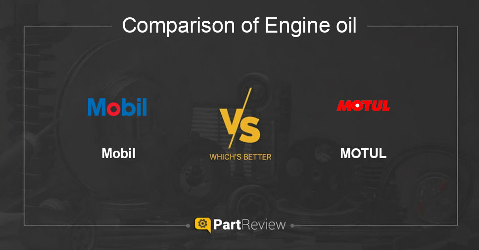 Comparison of engine oil Mobil and MOTUL