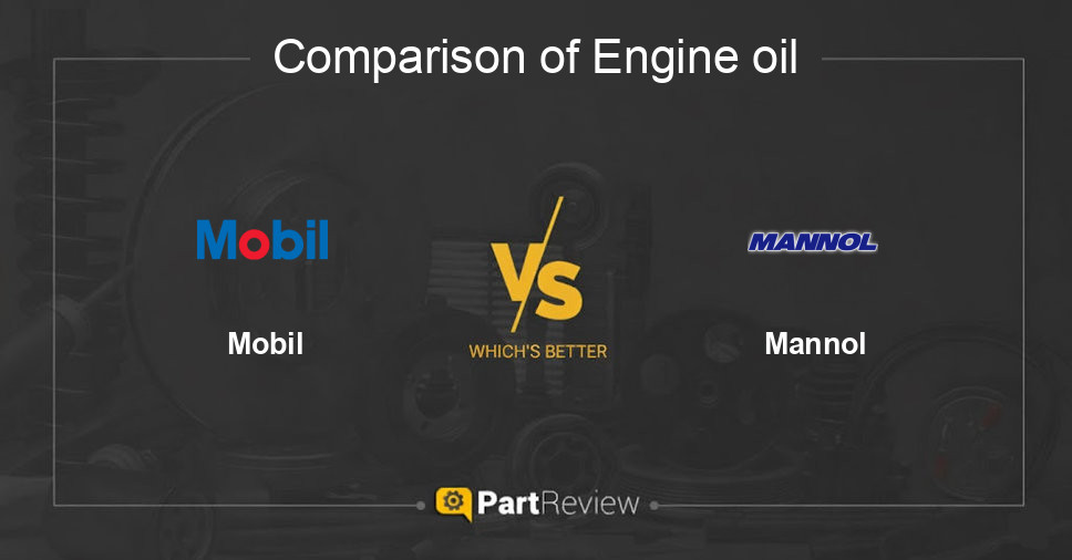 Comparison of engine oil Mobil and Mannol