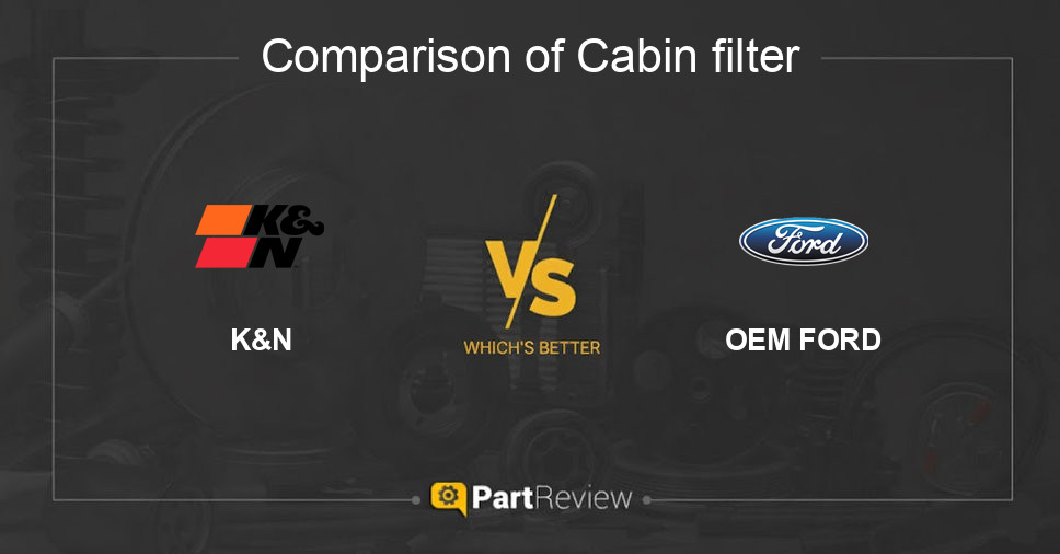 Comparison of cabin filter K&N and OEM FORD