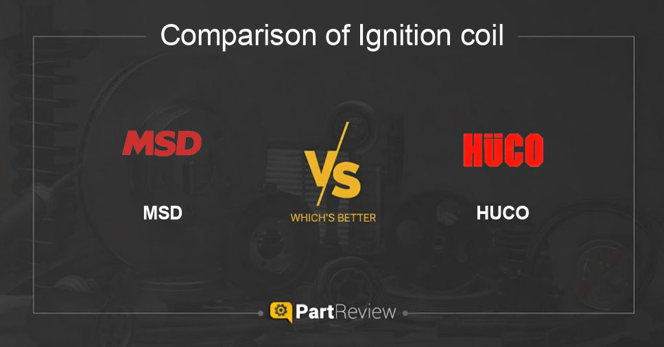 Comparison of ignition coil MSD and HUCO