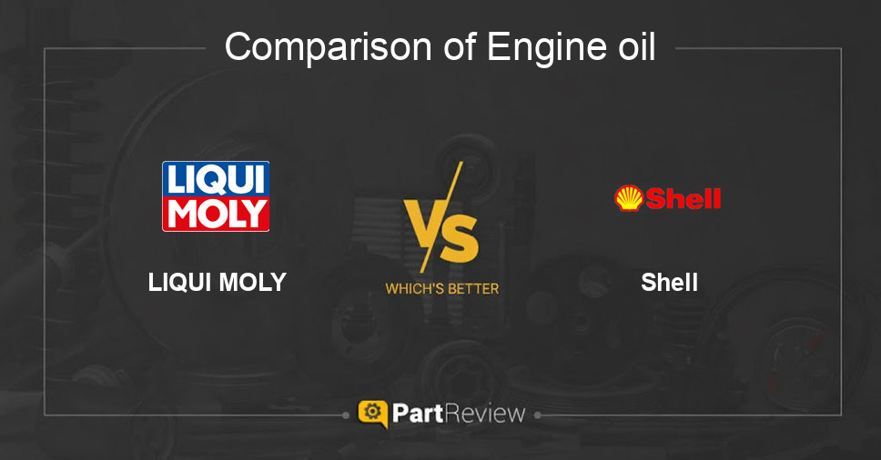 Comparison of engine oil LIQUI MOLY and Shell