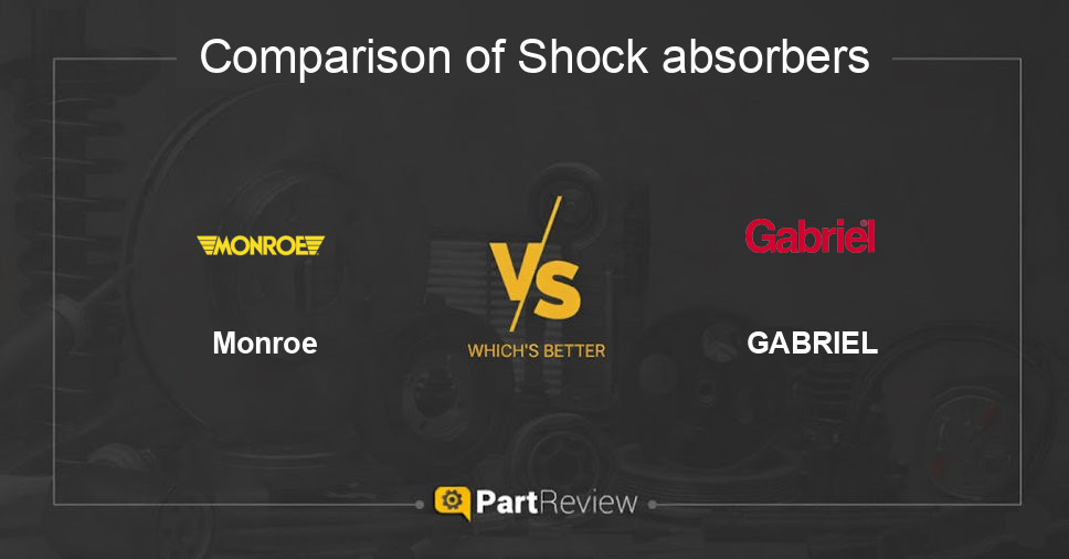 Comparison of shock absorbers Monroe and GABRIEL