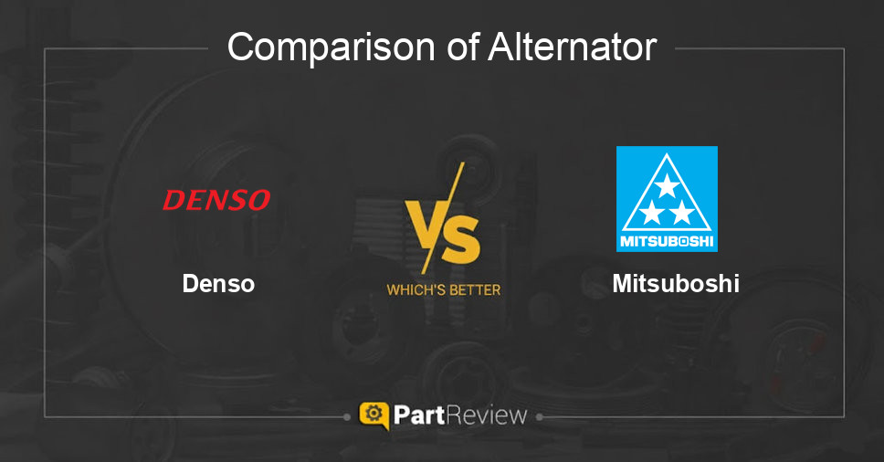 Comparison of alternator Denso and Mitsuboshi