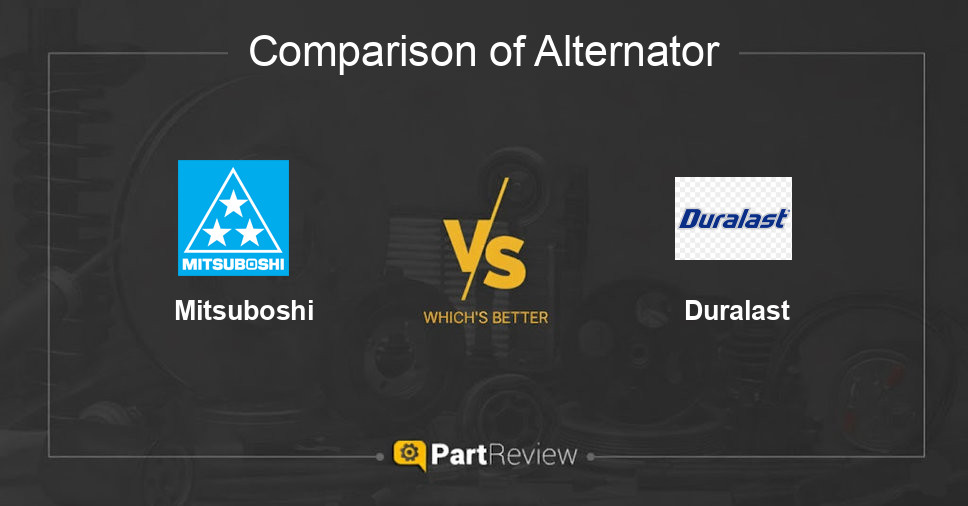 Comparison of alternator Mitsuboshi and Duralast