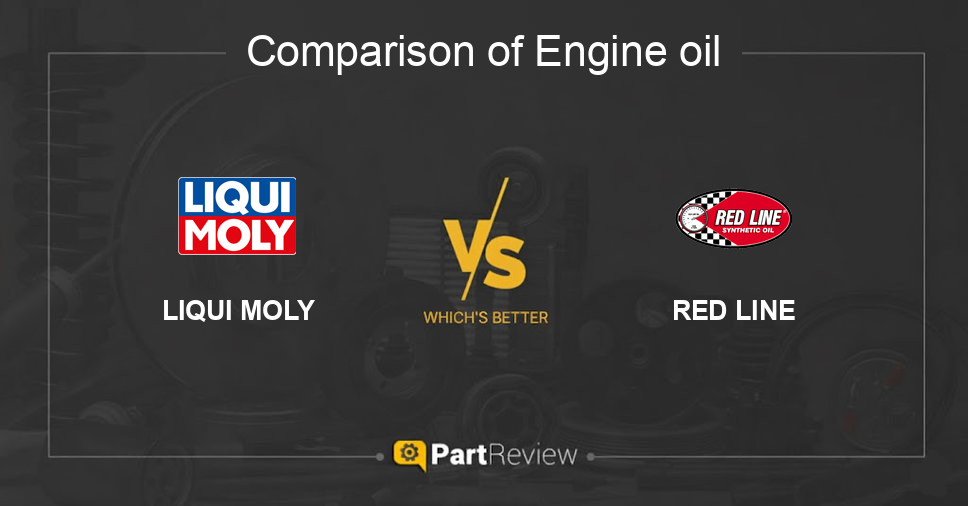 Comparison of engine oil LIQUI MOLY and RED LINE