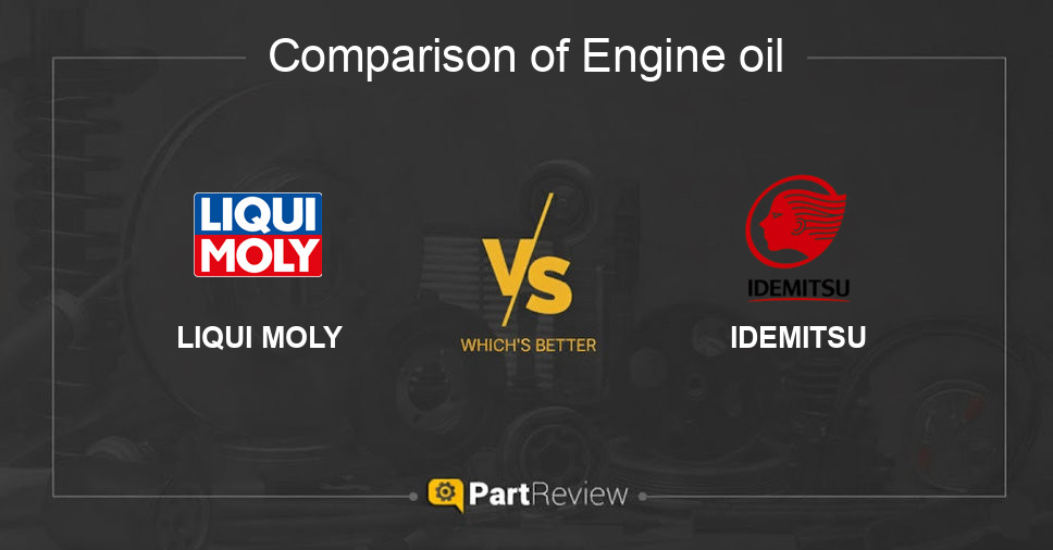 Comparison of engine oil LIQUI MOLY and IDEMITSU