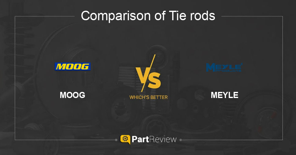 Comparison of tie rods MOOG and MEYLE