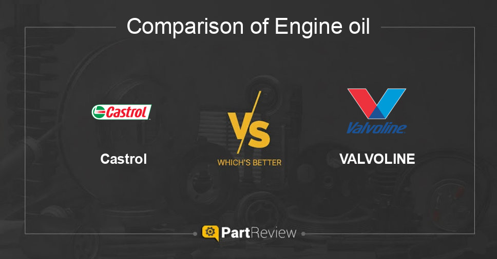 Comparison of engine oil Castrol and VALVOLINE