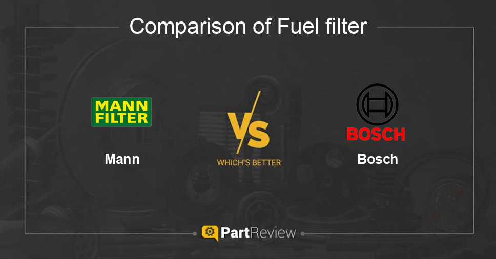 Comparison of fuel filter Mann and Bosch