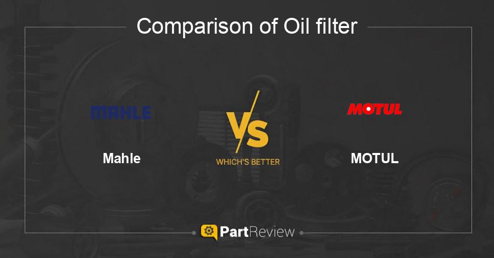 Comparison of oil filter Mahle and MOTUL