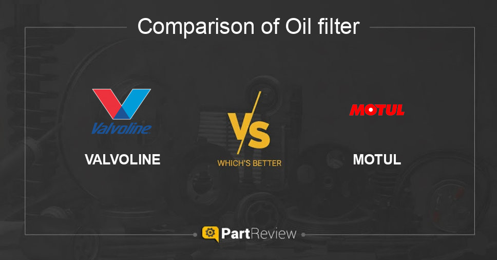 Comparison of oil filter VALVOLINE and MOTUL