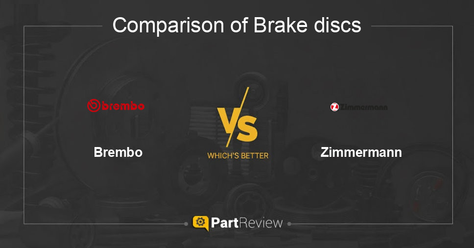 Comparison of brake discs Brembo and Zimmermann