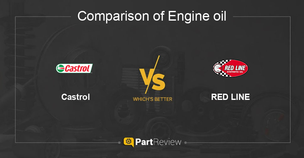Comparison of engine oil Castrol and RED LINE