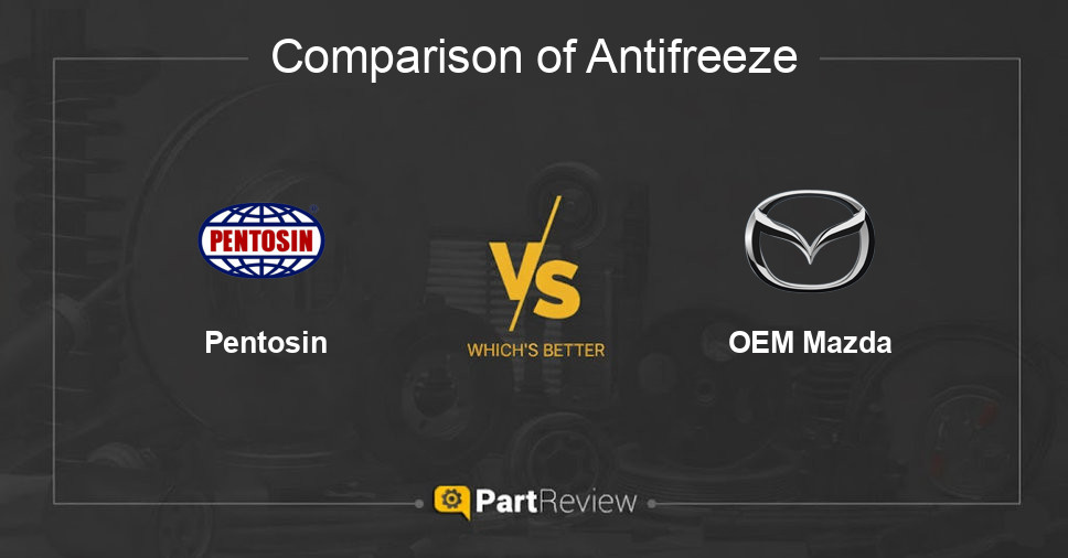 Comparison of antifreeze Pentosin and OEM Mazda