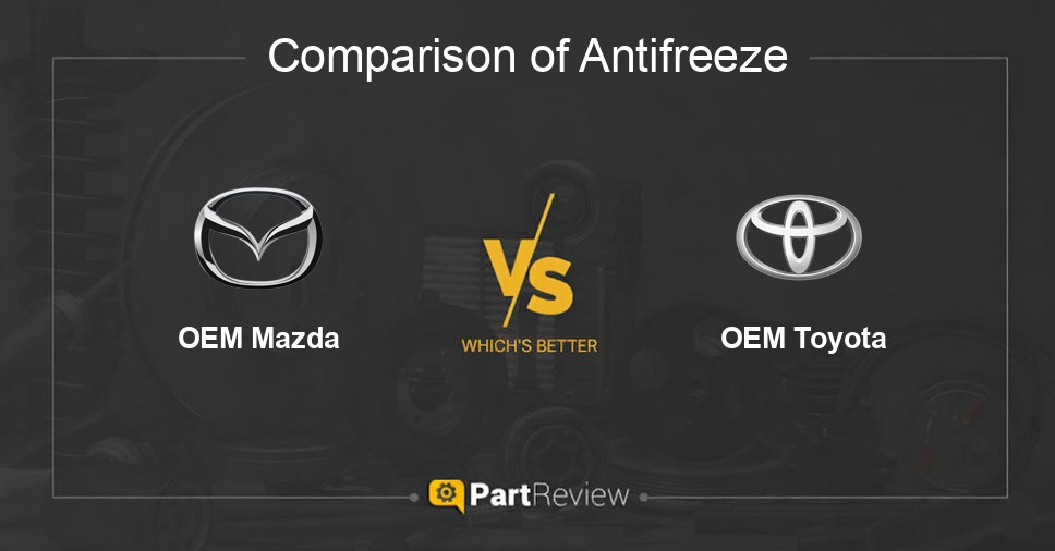 Comparison of antifreeze OEM Mazda and OEM Toyota