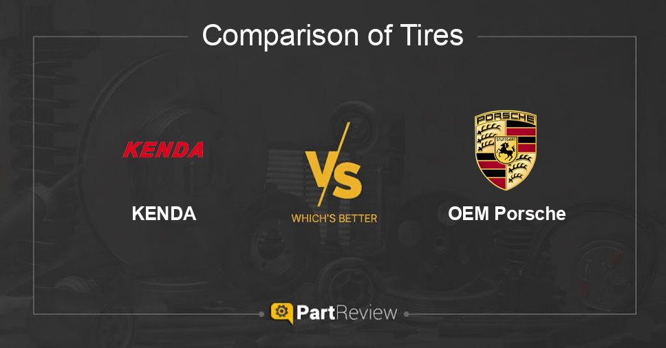 Comparison of tires KENDA and OEM Porsche