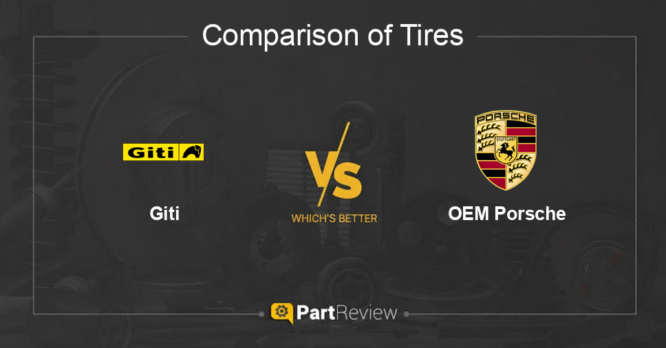 Comparison of tires Giti and OEM Porsche