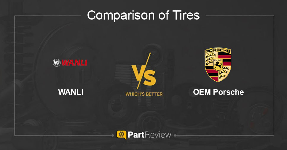 Comparison of tires WANLI and OEM Porsche