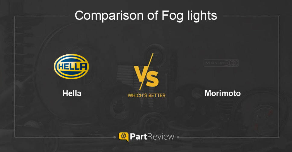Comparison of fog lights Hella and Morimoto