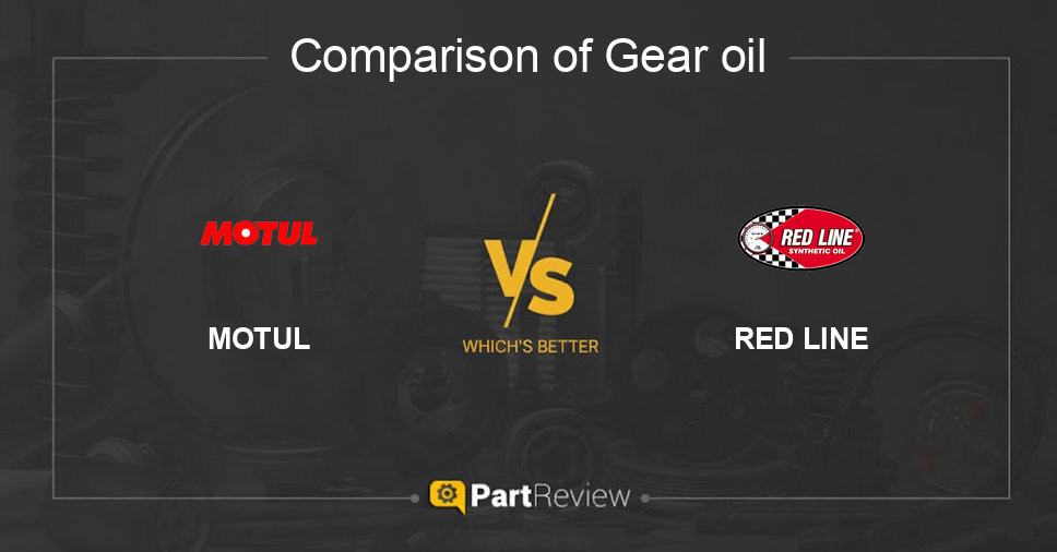 Comparison of gear oil MOTUL and RED LINE