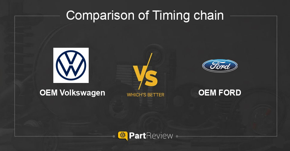 Comparison of timing chain OEM Volkswagen and OEM FORD