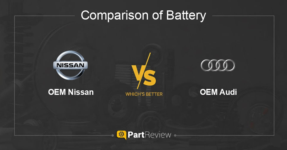 Comparison of battery OEM Nissan and OEM Audi