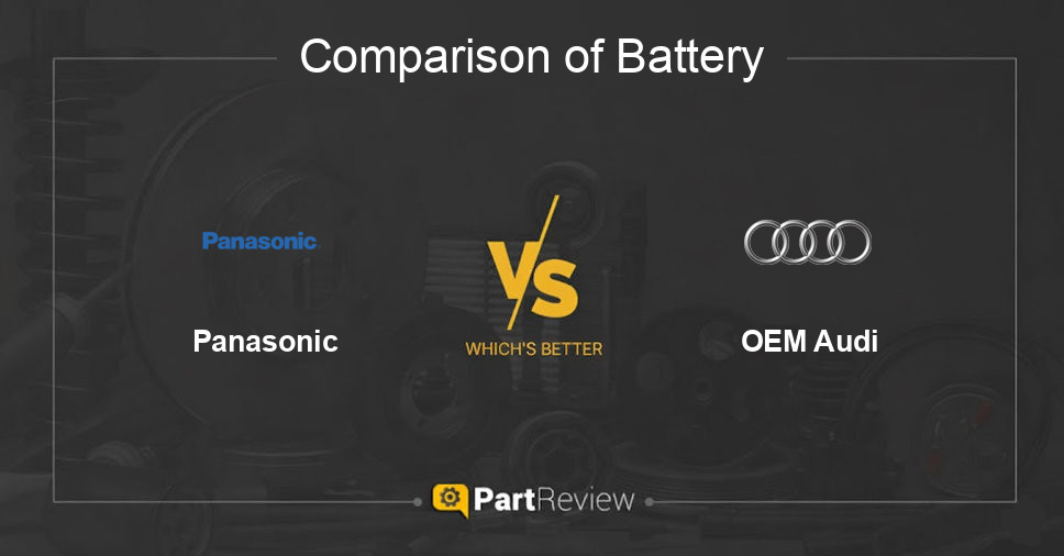 Comparison of battery Panasonic and OEM Audi