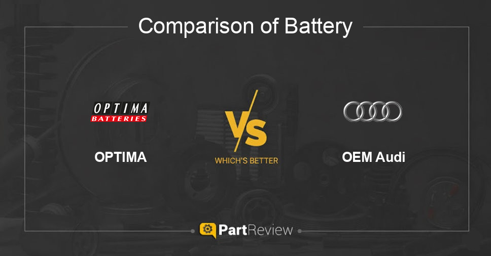 Comparison of battery OPTIMA and OEM Audi