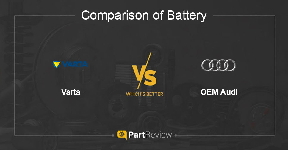 Comparison of battery Varta and OEM Audi