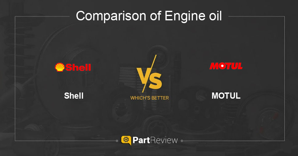 Comparison of engine oil Shell and MOTUL