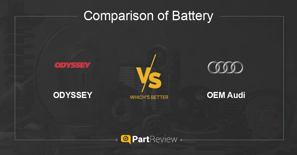 Comparison of battery ODYSSEY and OEM Audi