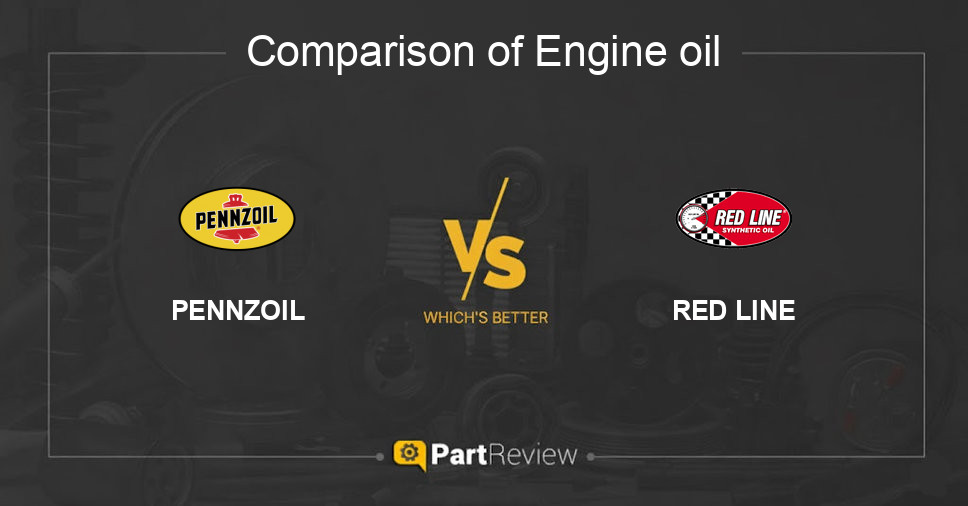 Comparison of engine oil PENNZOIL and RED LINE