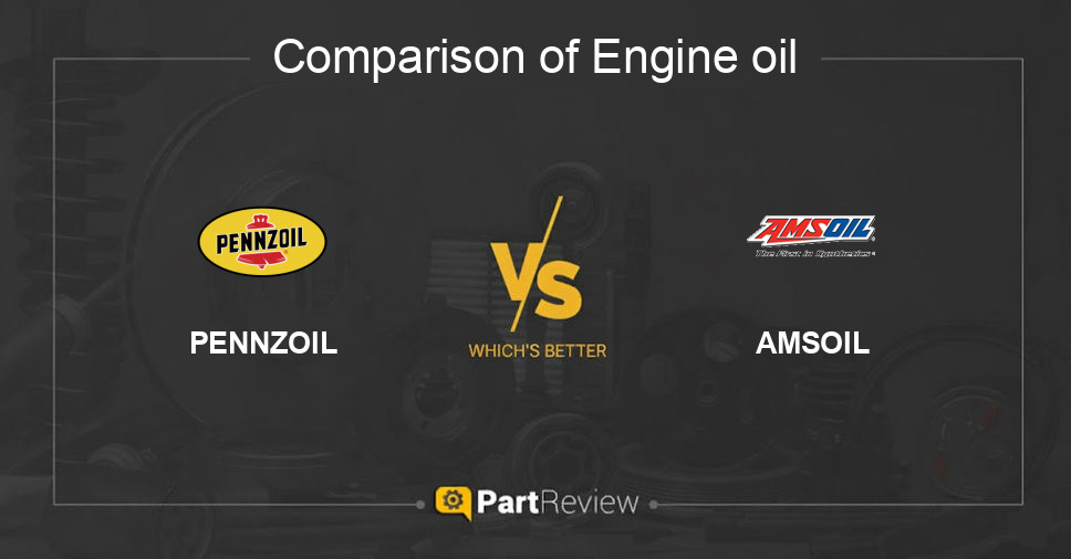 Comparison of engine oil PENNZOIL and AMSOIL