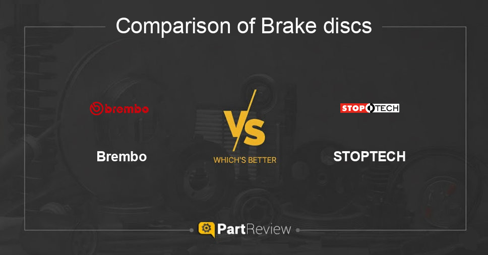 Comparison of brake discs Brembo and STOPTECH