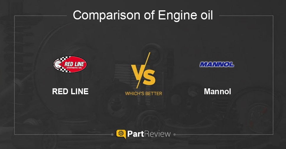 Comparison of engine oil RED LINE and Mannol