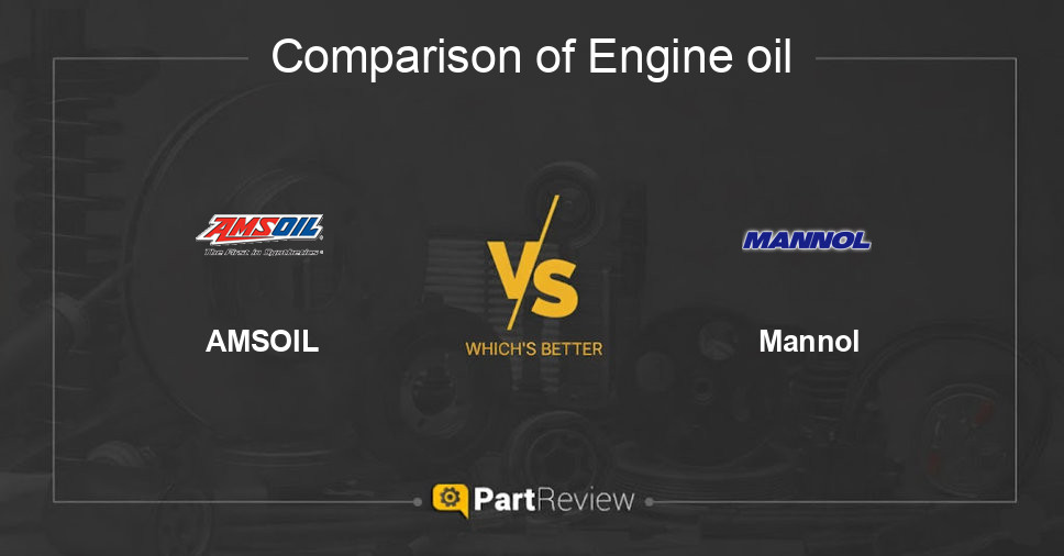 Comparison of engine oil AMSOIL and Mannol
