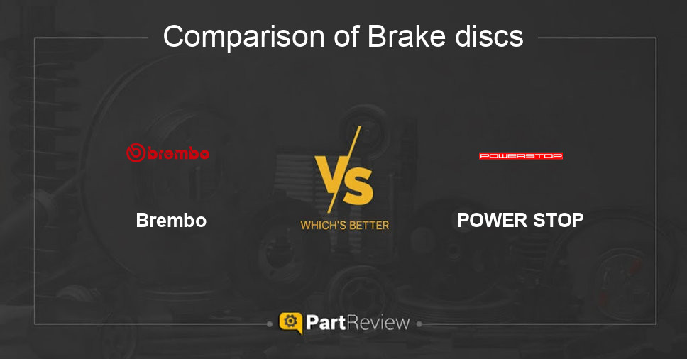 Comparison of brake discs Brembo and POWER STOP