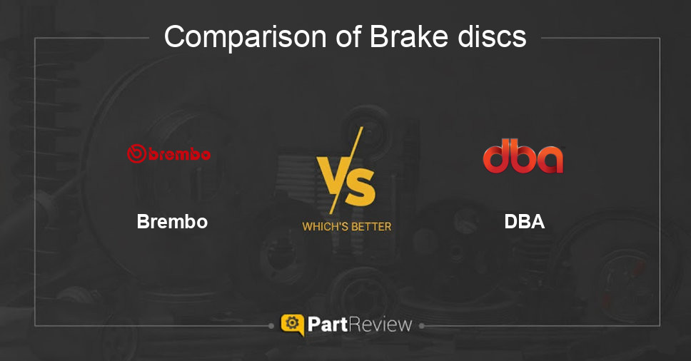 Comparison of brake discs Brembo and DBA