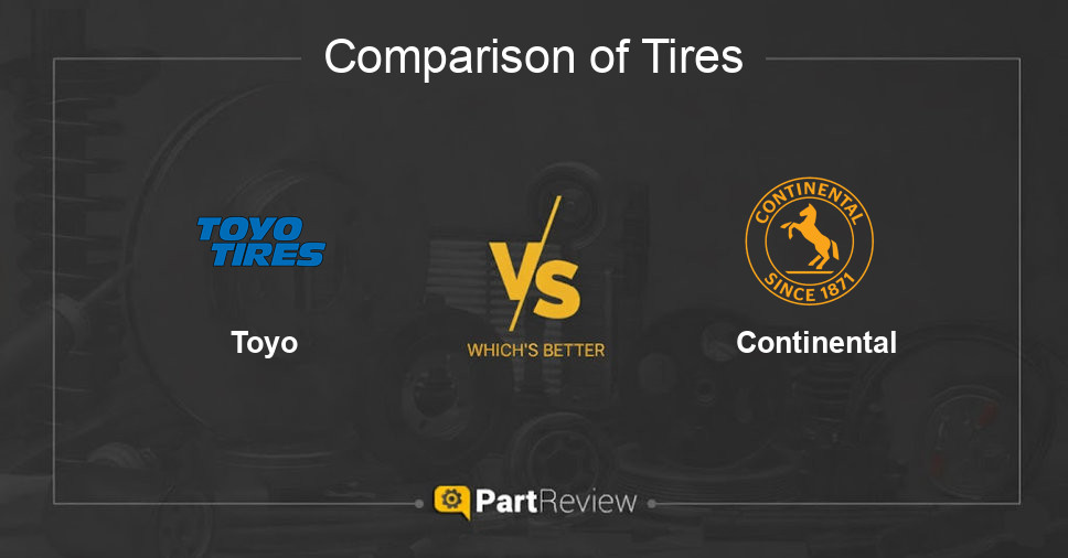 Comparison of tires Toyo and Continental