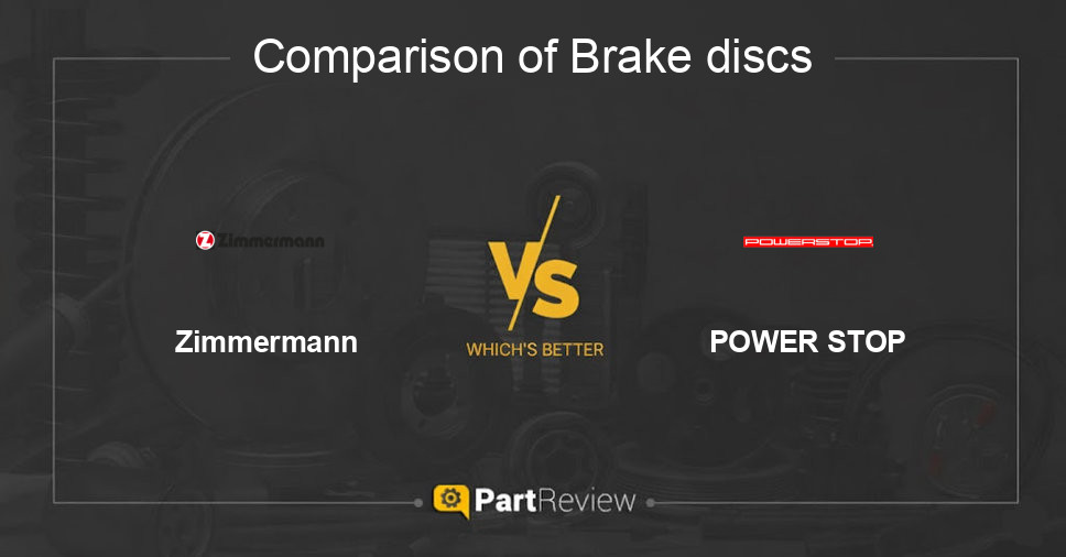 Comparison of brake discs Zimmermann and POWER STOP