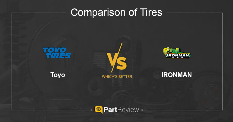 Comparison of tires Toyo and IRONMAN